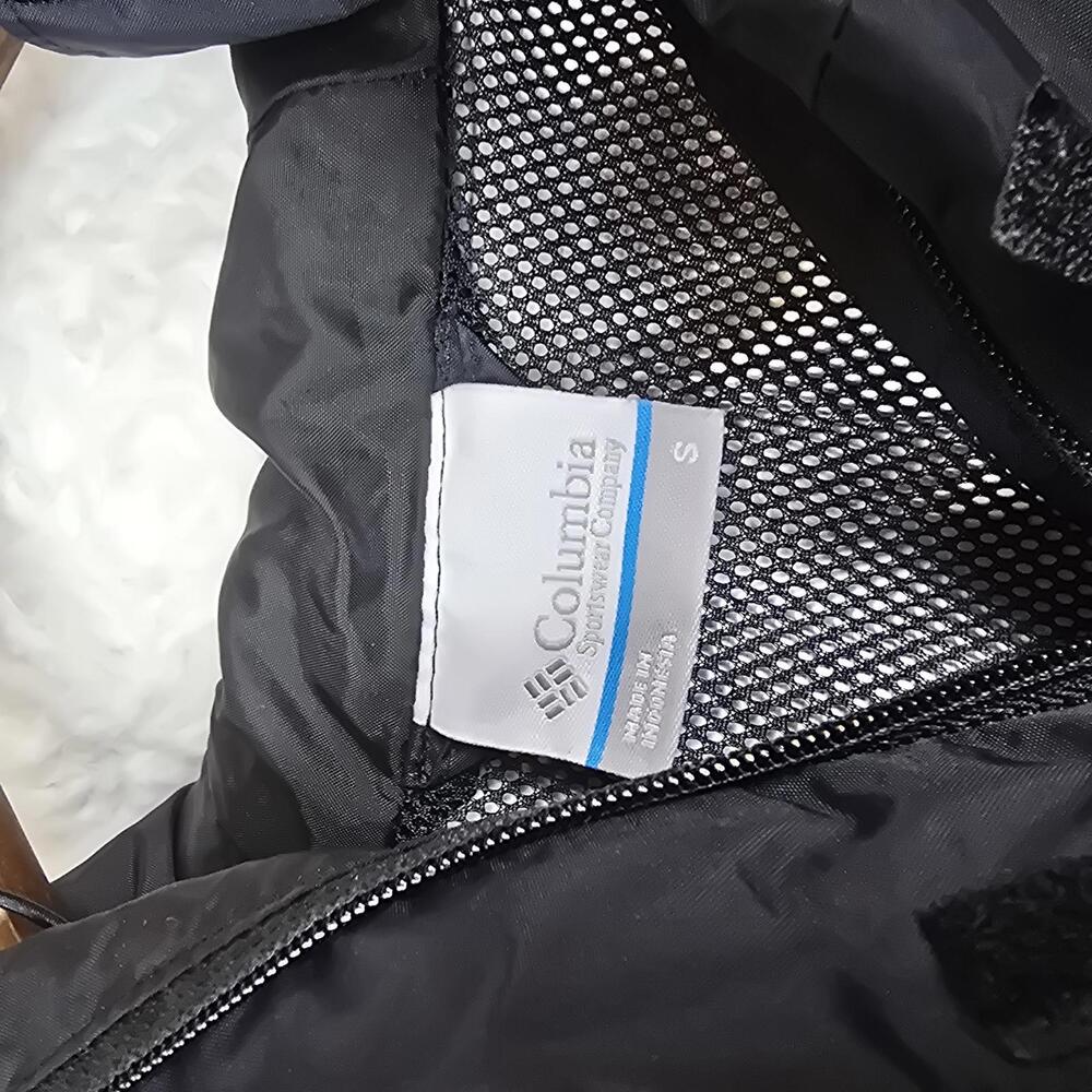 Columbia Omni-Tech Black Waterproof Jacket, Size Small - Picture 4 of 9